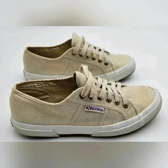 Superga Beige Gesso 2750 Cotu Classic Womens Size 39/8 - Picture 4 of 6
